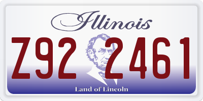 IL license plate Z922461