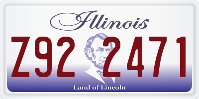 IL license plate Z922471