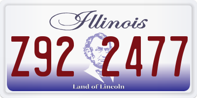 IL license plate Z922477