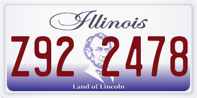 IL license plate Z922478