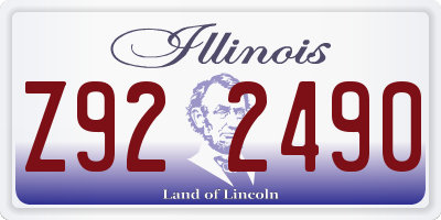 IL license plate Z922490