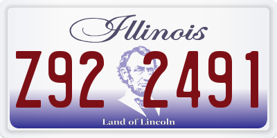 IL license plate Z922491