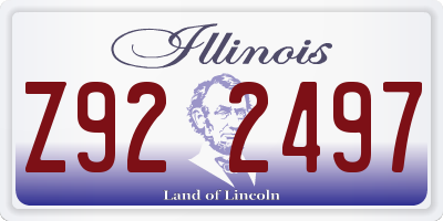 IL license plate Z922497