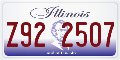 IL license plate Z922507