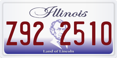 IL license plate Z922510