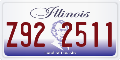 IL license plate Z922511