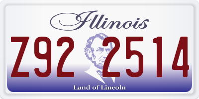 IL license plate Z922514