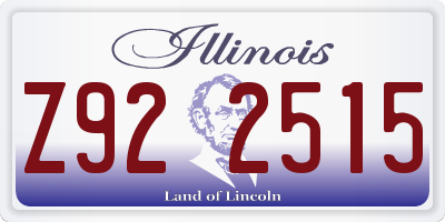 IL license plate Z922515