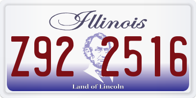 IL license plate Z922516