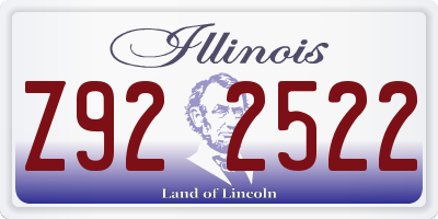 IL license plate Z922522