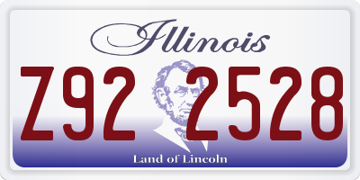 IL license plate Z922528