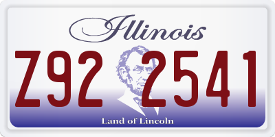 IL license plate Z922541