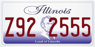 IL license plate Z922555