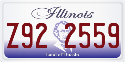 IL license plate Z922559