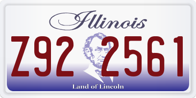 IL license plate Z922561