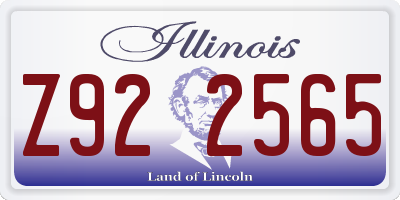 IL license plate Z922565