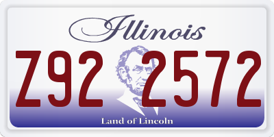 IL license plate Z922572