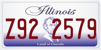 IL license plate Z922579