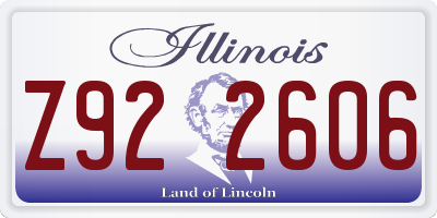 IL license plate Z922606