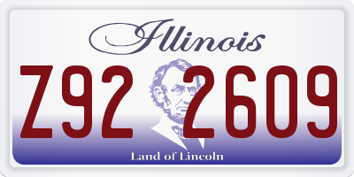 IL license plate Z922609