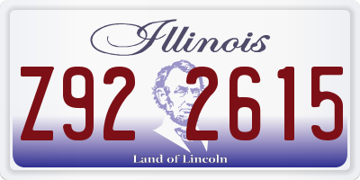 IL license plate Z922615