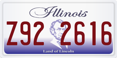 IL license plate Z922616