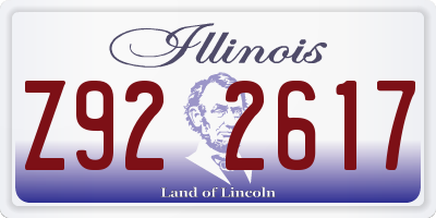IL license plate Z922617