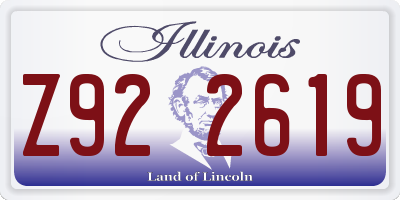 IL license plate Z922619