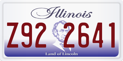 IL license plate Z922641