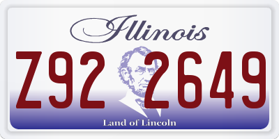 IL license plate Z922649