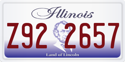 IL license plate Z922657