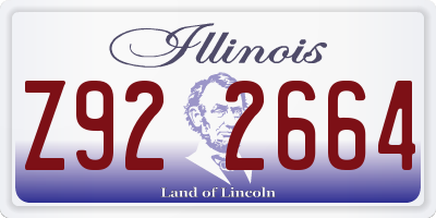 IL license plate Z922664