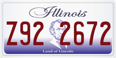 IL license plate Z922672