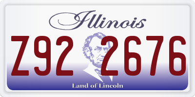IL license plate Z922676