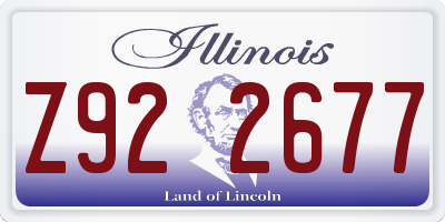 IL license plate Z922677