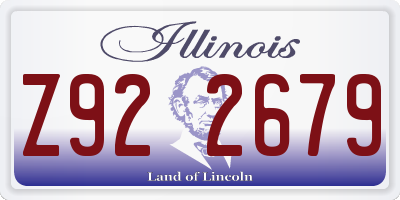 IL license plate Z922679