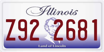 IL license plate Z922681