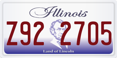 IL license plate Z922705