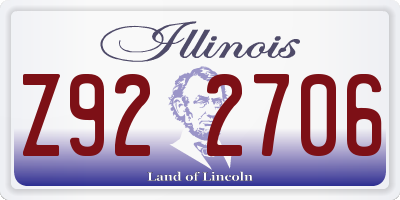 IL license plate Z922706