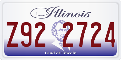 IL license plate Z922724