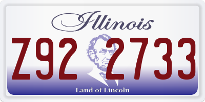 IL license plate Z922733