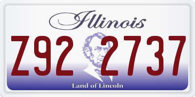 IL license plate Z922737