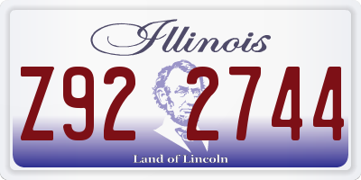 IL license plate Z922744