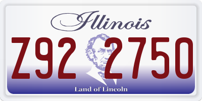 IL license plate Z922750