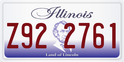 IL license plate Z922761