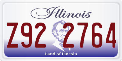IL license plate Z922764