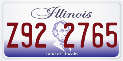 IL license plate Z922765