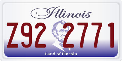 IL license plate Z922771
