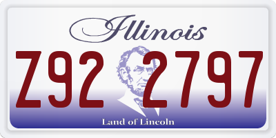IL license plate Z922797