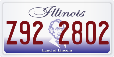 IL license plate Z922802